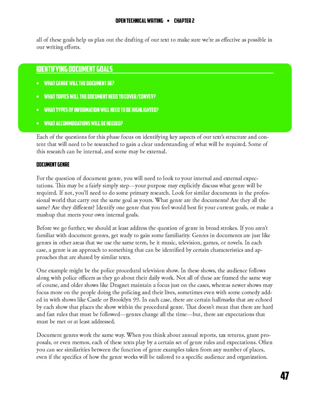 Open Technical Writing - New Page